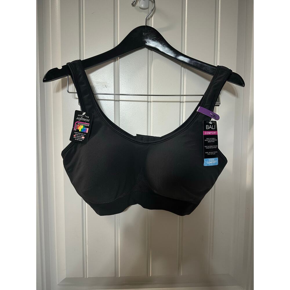 Bali Comfort Active Wear Workout Bra 2XL Neutral Cooling Hiking Outdoor Yoga